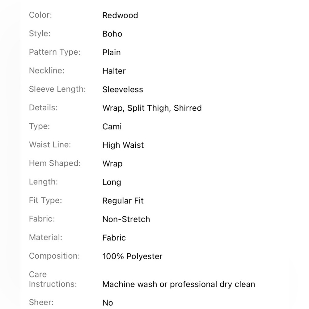 Shein Vcay Solid Shirred Split Thigh Cami Dress - image 5